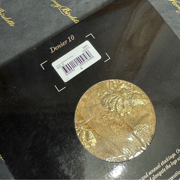 Honey Birdette Whitney Gold Suspender stockings S - Picture 8 of 8